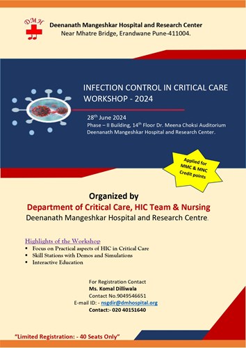 Infection Control in Critical Care Workshop